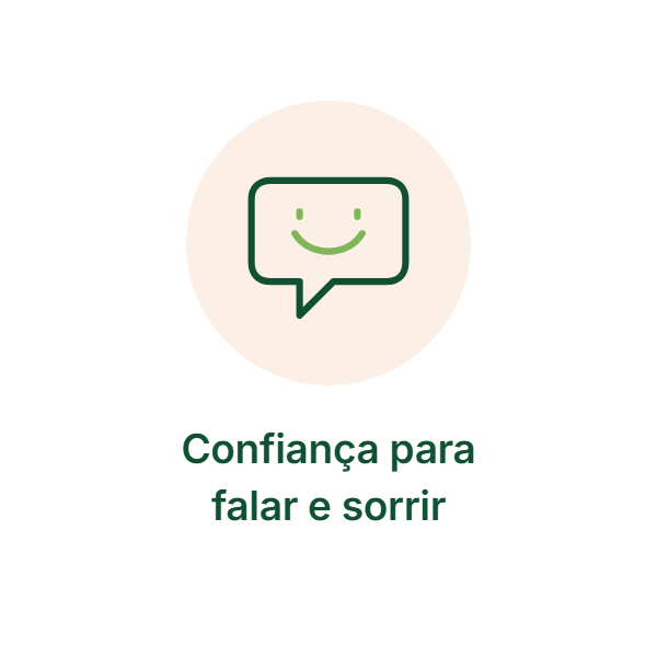 Benefício do protocolo dental: Confiança para falar e sorrir
